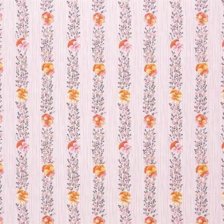 Tissus au mètre - Designers Guild Pansy Stripe - Peony | Susty