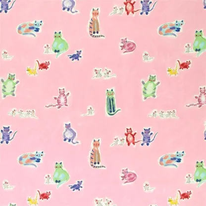 Tissus au mètre - Designers Guild Cat & Mouse - Rose | Susty