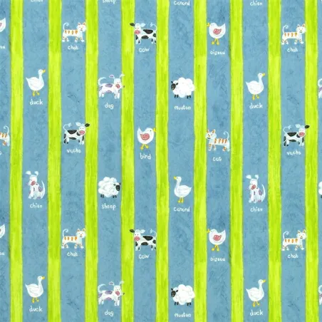 Tissus au mètre - Designers Guild Barnyard - Turquoise | Susty