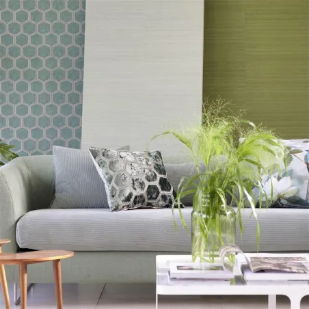 Tissus au mètre - Designers Guild Corda FR SR - Petrol | Susty