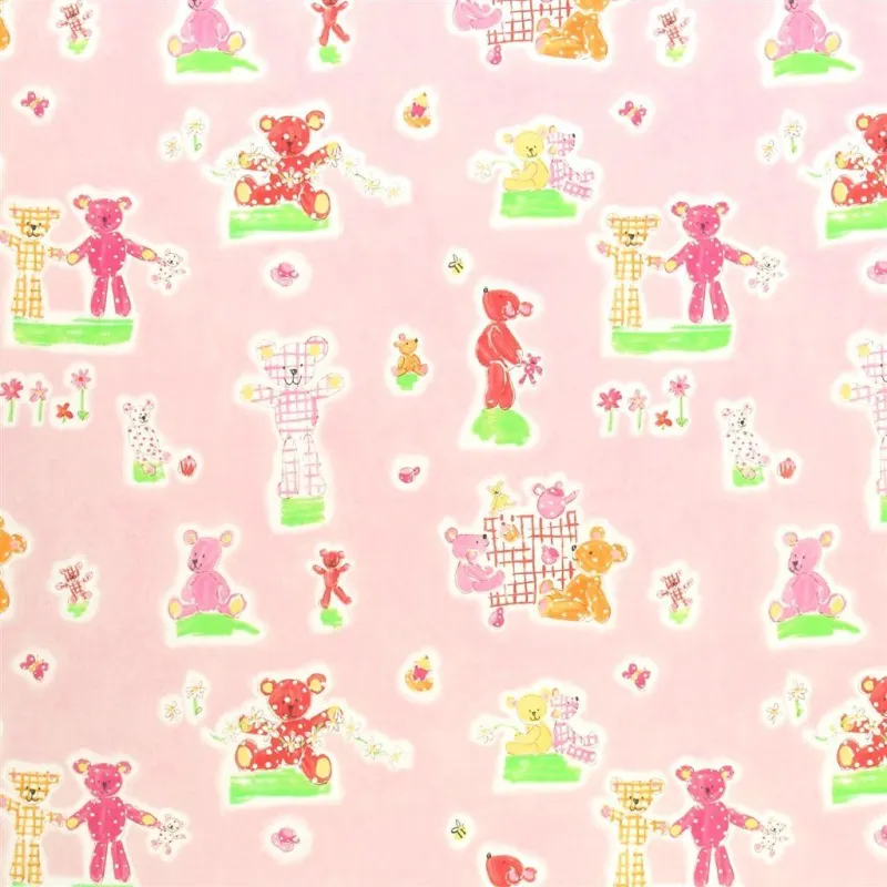Tissus au mètre - Designers Guild Teddy Bears Picnic - Blossom | Susty