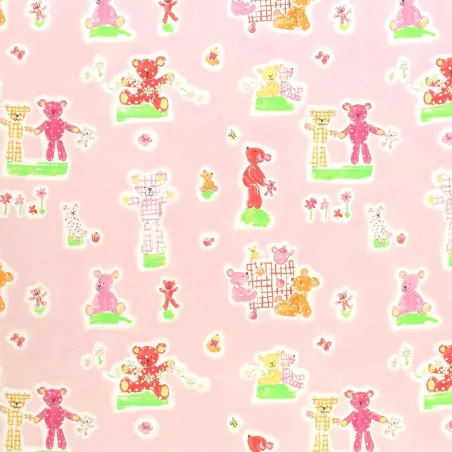 Tissus au mètre - Designers Guild Teddy Bears Picnic - Blossom | Susty