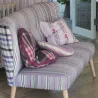 Tissus au mètre - Designers Guild Pinstripe - Cassis | Susty