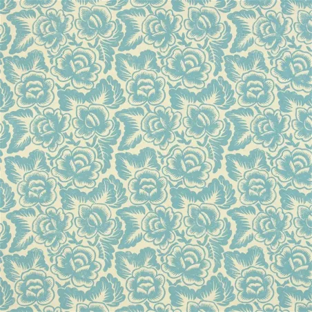 Papier peint - Designers Guild Rosario - Aqua | Susty