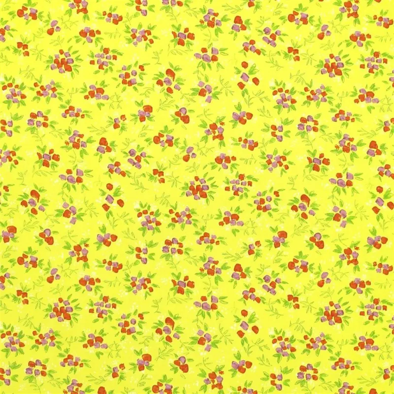 Tissus au mètre - Designers Guild Rosy Posy - Daffodil | Susty