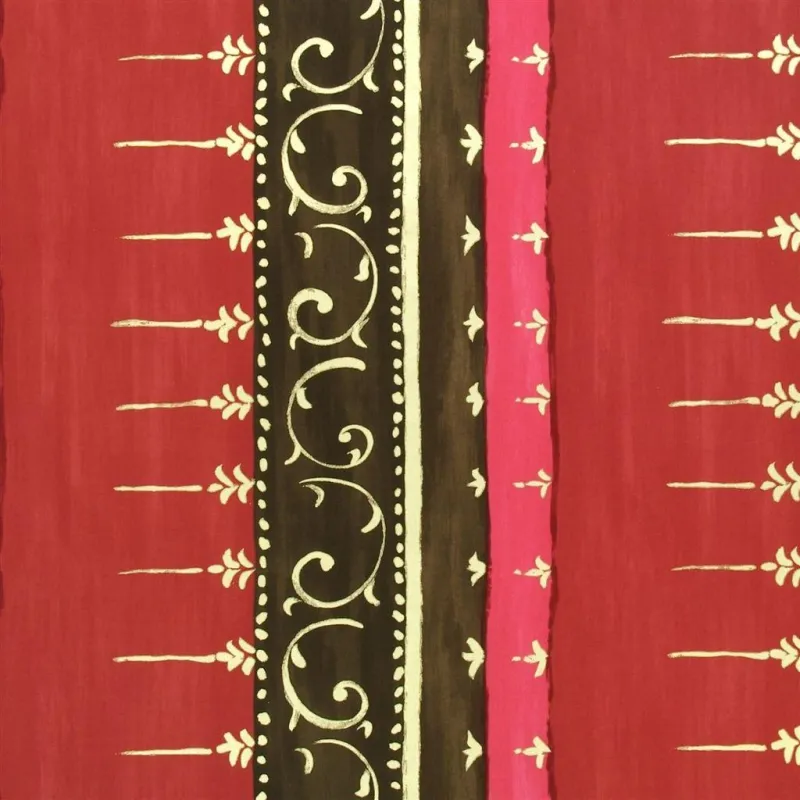 Tissus au mètre - Designers Guild Kusumam - Cranberry | Susty