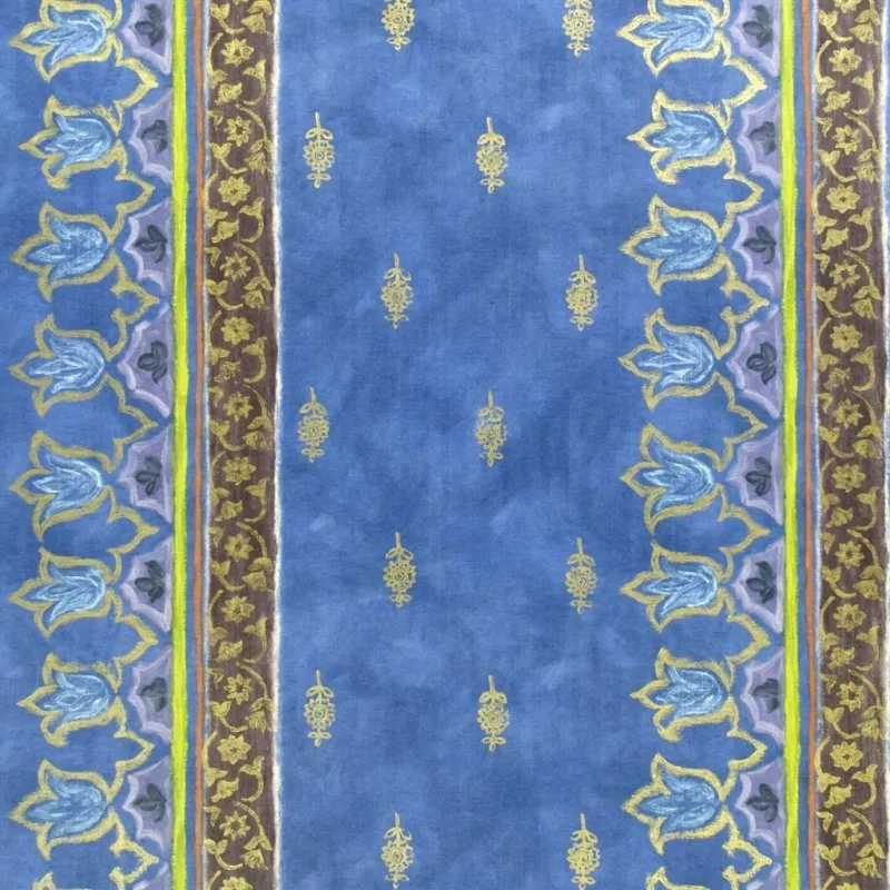 Tissus au mètre - Designers Guild Chanderi - Indigo | Susty
