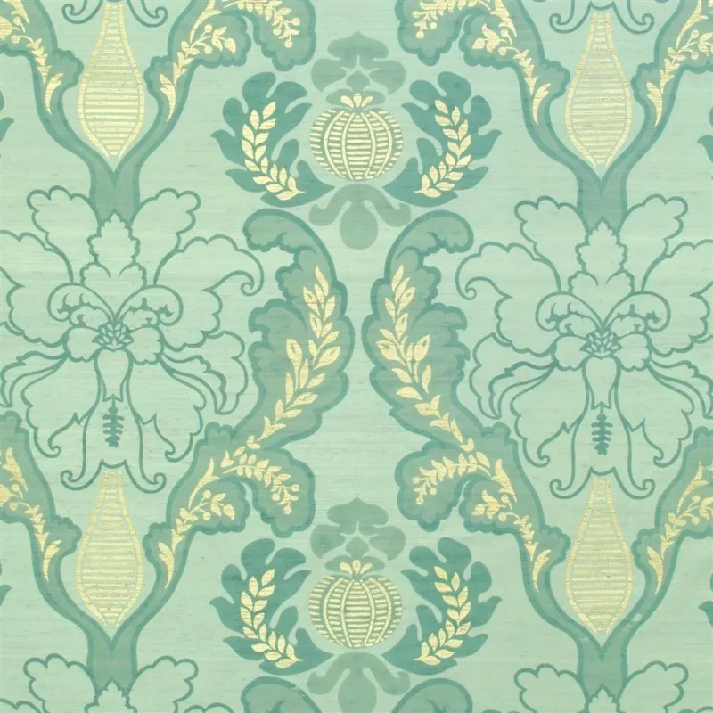 Tissus au mètre - Designers Guild Giacosa - Teal (silk) | Susty