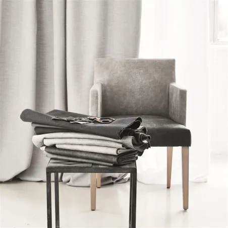 Tissus au mètre - Designers Guild Tundra - Noir | Susty