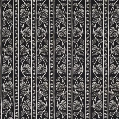 LILY FOND NOIR - Toile imprimée