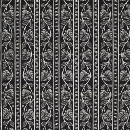 LILY FOND NOIR - Toile imprimée