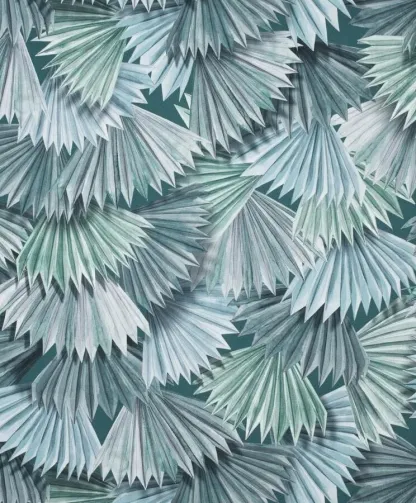KARL BLEU VERT - Toile imprimée