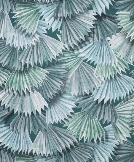 KARL BLEU VERT - Toile imprimée