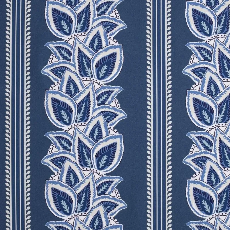 CYRUS BLEU FOND MARINE - Toile imprimée