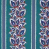 CYRUS FOND VERT BLEU - Toile imprimée