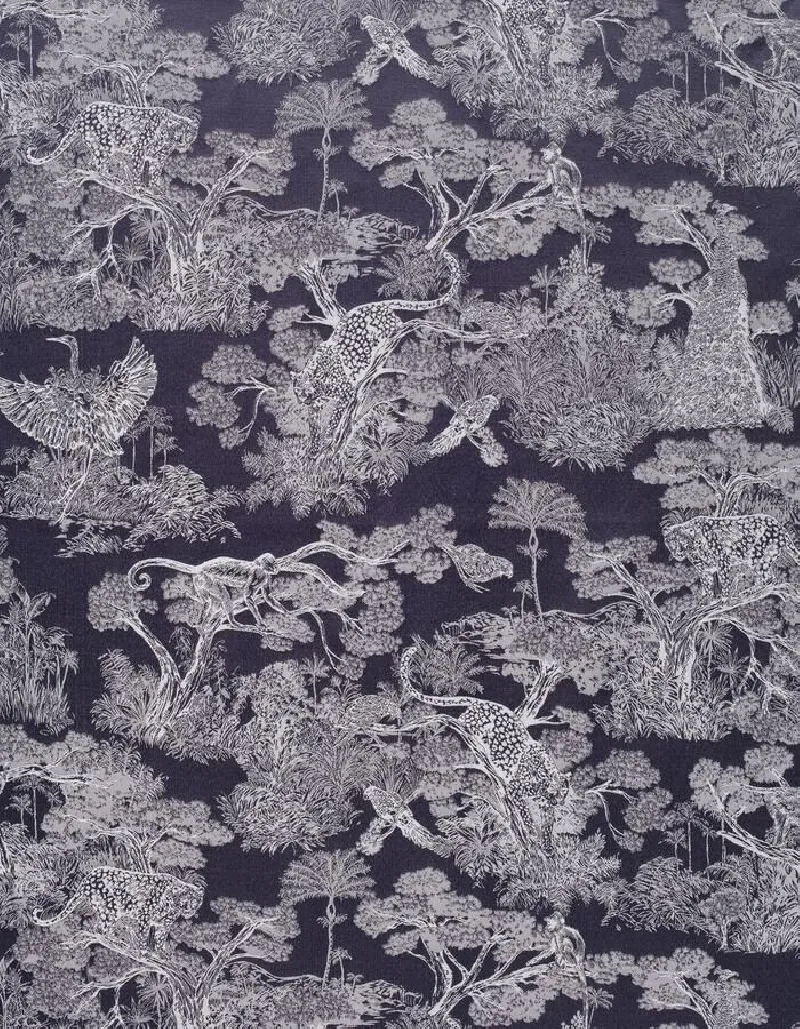 ANIMALIA JACQUARD BLEU NUIT - Jacquard