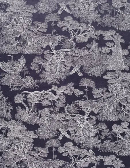 ANIMALIA JACQUARD BLEU NUIT - Jacquard
