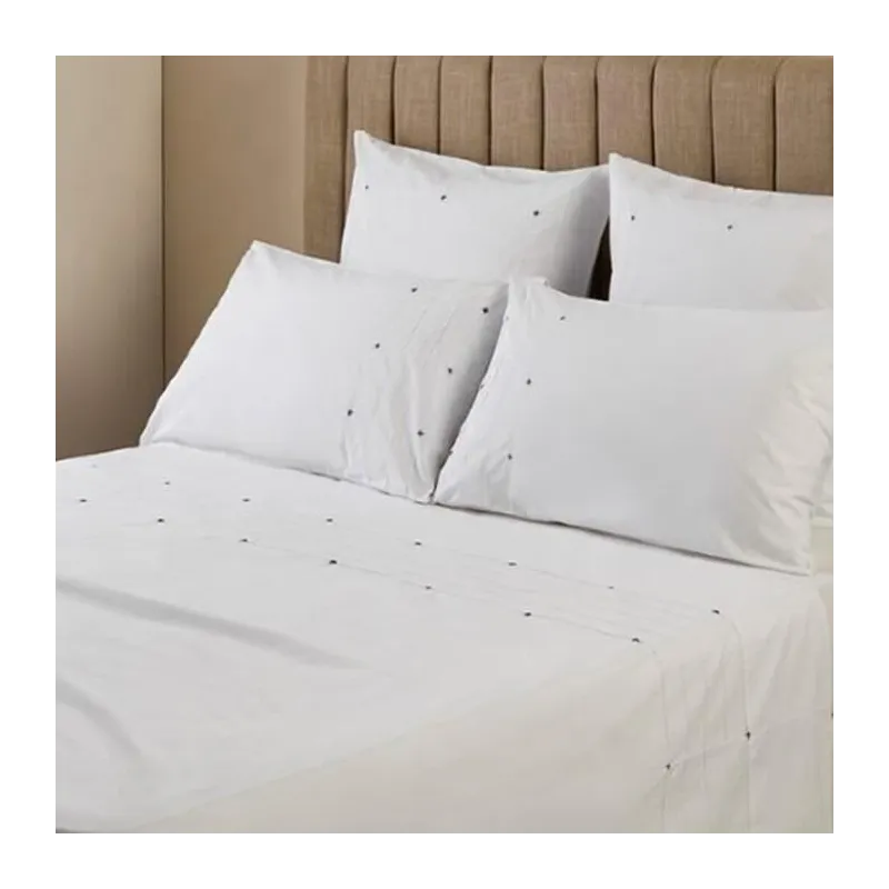 Anna may - Drap plat en percale de coton white 270X300