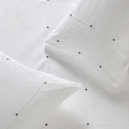 Anna may - Drap plat en percale de coton white 270X300