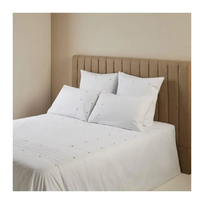 Anna may - Housse de Couette en percale de coton white 140X200