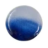 Azura - Assiette à dessert en porcelaine D21.5 - bleu indigo