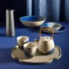 Azura - Saladier en porcelaine D23 - bleu indigo