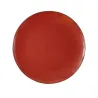 Corail - Assiette plate en porcelaine D26,5 - corail