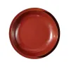Corail - Assiette plate en porcelaine D26,5 - corail