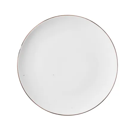 Corail - Assiette à dessert en porcelaine D20,5 - blanc corail