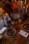 Diwali - Bougeoir H30,5 en fer forgé noir