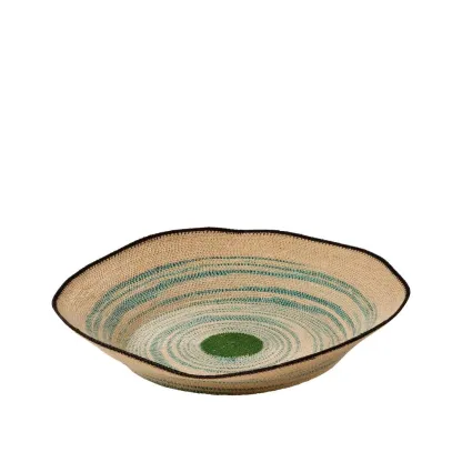 Flores - Coupe D54 en jonc de mer naturel verveine