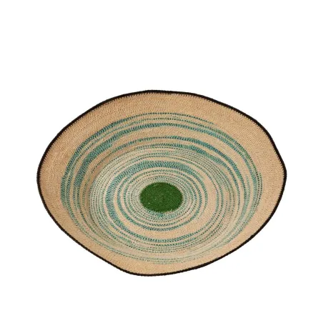 Flores - Coupe D54 en jonc de mer naturel verveine