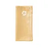 Kamon - Lot de 6 Serviettes de table en lin miel brodé