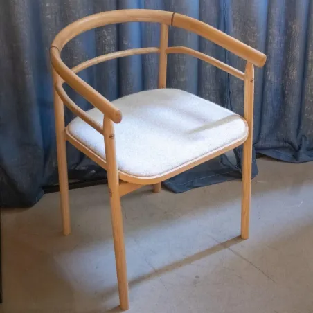 Kodama - Chaise design en chêne naturel