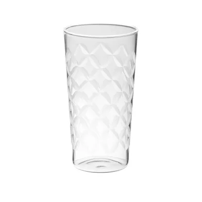 Maru - Verre haut gravé à la pointe de diamant transparent