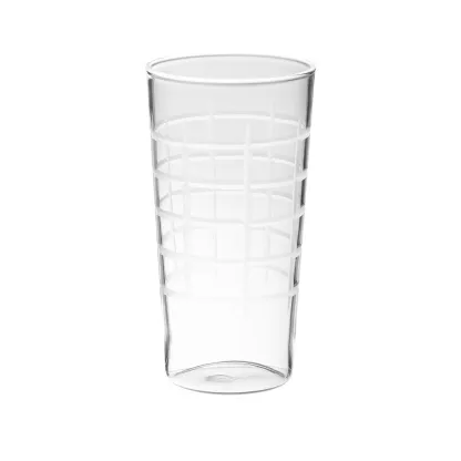 Maru - Verre haut gravé à la pointe de diamant transparent