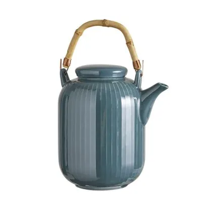 Matcha - Théière en grès bleu orient