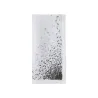 Meli melo - Lot de 6 serviettes de table brodée en lin - gris