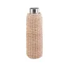 Rio - Gourde en verre borosilicate, rotin naturel, inox