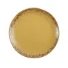 Sable - Assiette D27 plate en porcelaine ocre