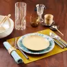 Sable - Assiette D20,5 à dessert en porcelaine ocre