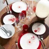 Signature - Lot de 6 Set de table rond en laque sepia
