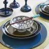 Signature - Lot de 6 Set de table rond en laque blanc