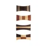 Tatami - Set de 4 porte-baguettes en bois naturel