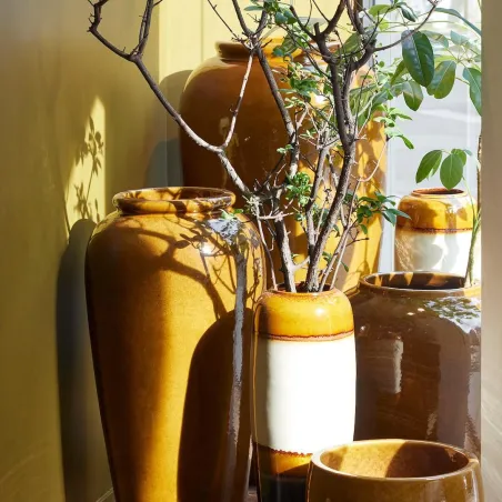 Yixing jardin - Jarre curry H64 en céramique