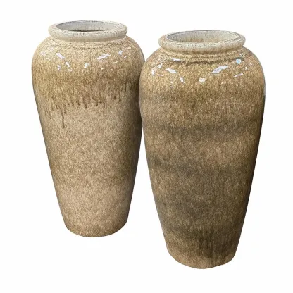 Yixing jardin - Jarre H121 en céramique mousse