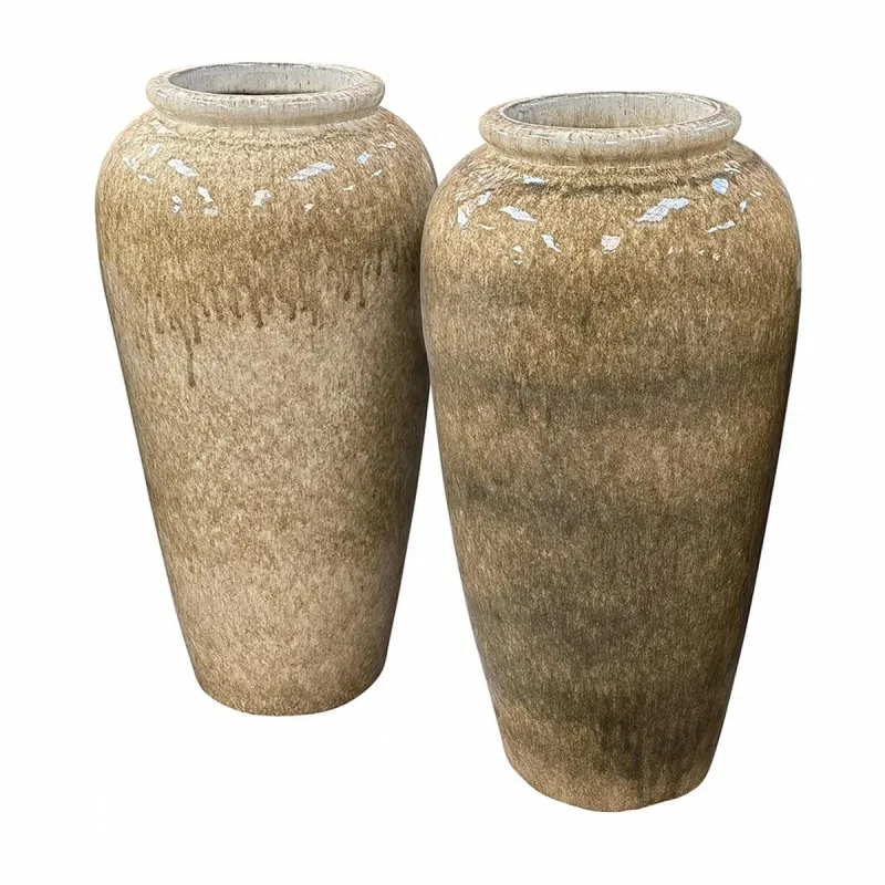 Yixing jardin - Jarre H121 en céramique mousse