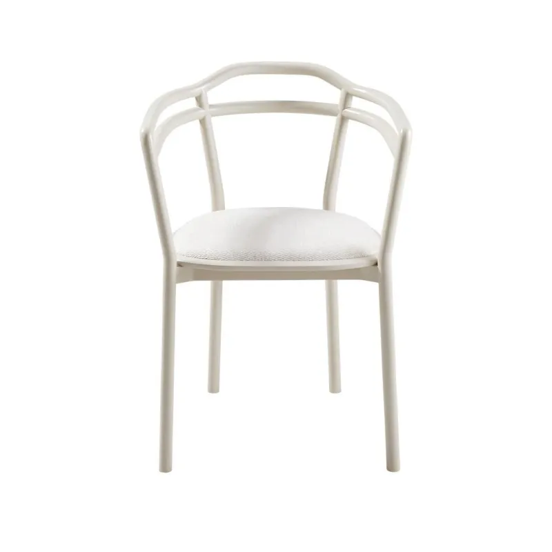 Signature - Chaise en chêne laqué sable