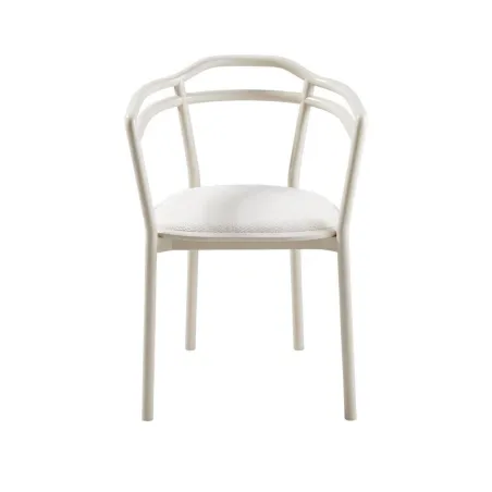 Signature - Chaise en chêne laqué sable