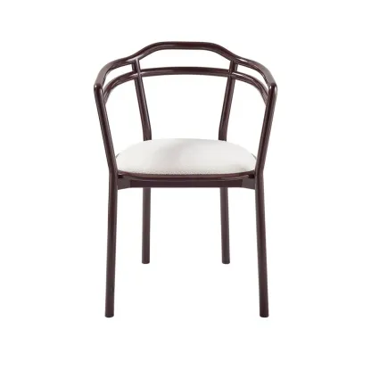 Signature - Chaise en chêne laqué sépia
